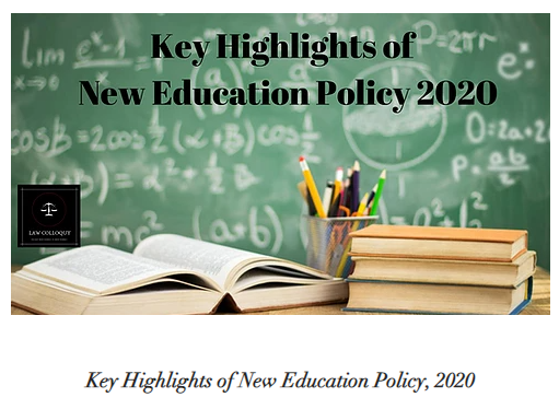 Key Highlights of New Education Policy, 2020