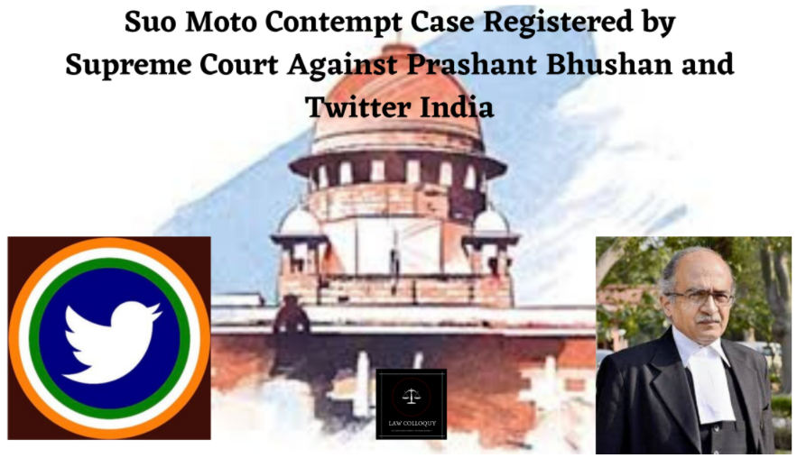 Suo Moto Contempt Case Registered by Supreme Court Against Prashant Bhushan and Twitter India